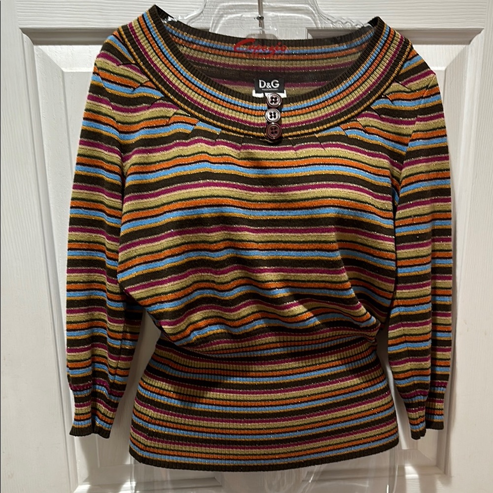 D&G Multicolor Striped Women's Top